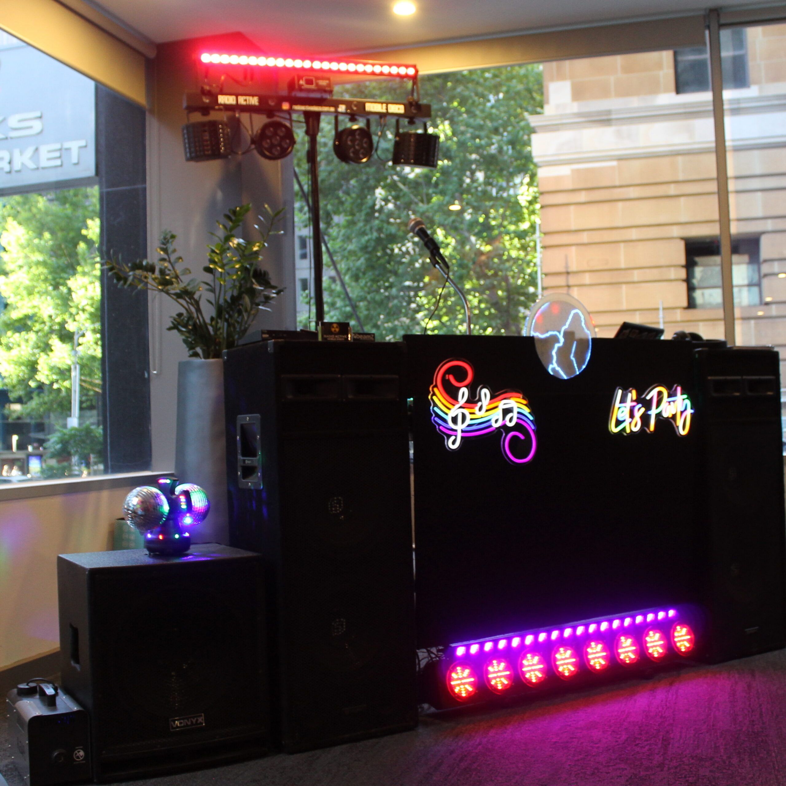 Full Equipment Setup, Custom Made Console, Skytek Speakers, Vonyx Subwoofer